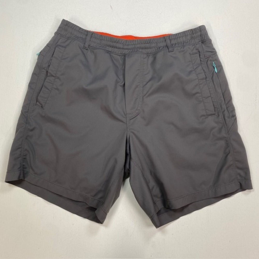 Birddogs Boom Classic Gray Athletic Shorts Orange Liner Mens Medium 7 Inseam